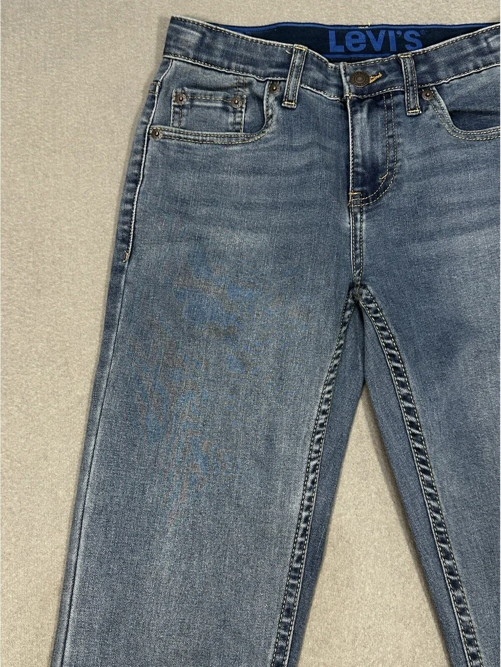 Levi’s 502 Boys 10 Regular Jeans W25 L25 Taper NWOT Medium Wash